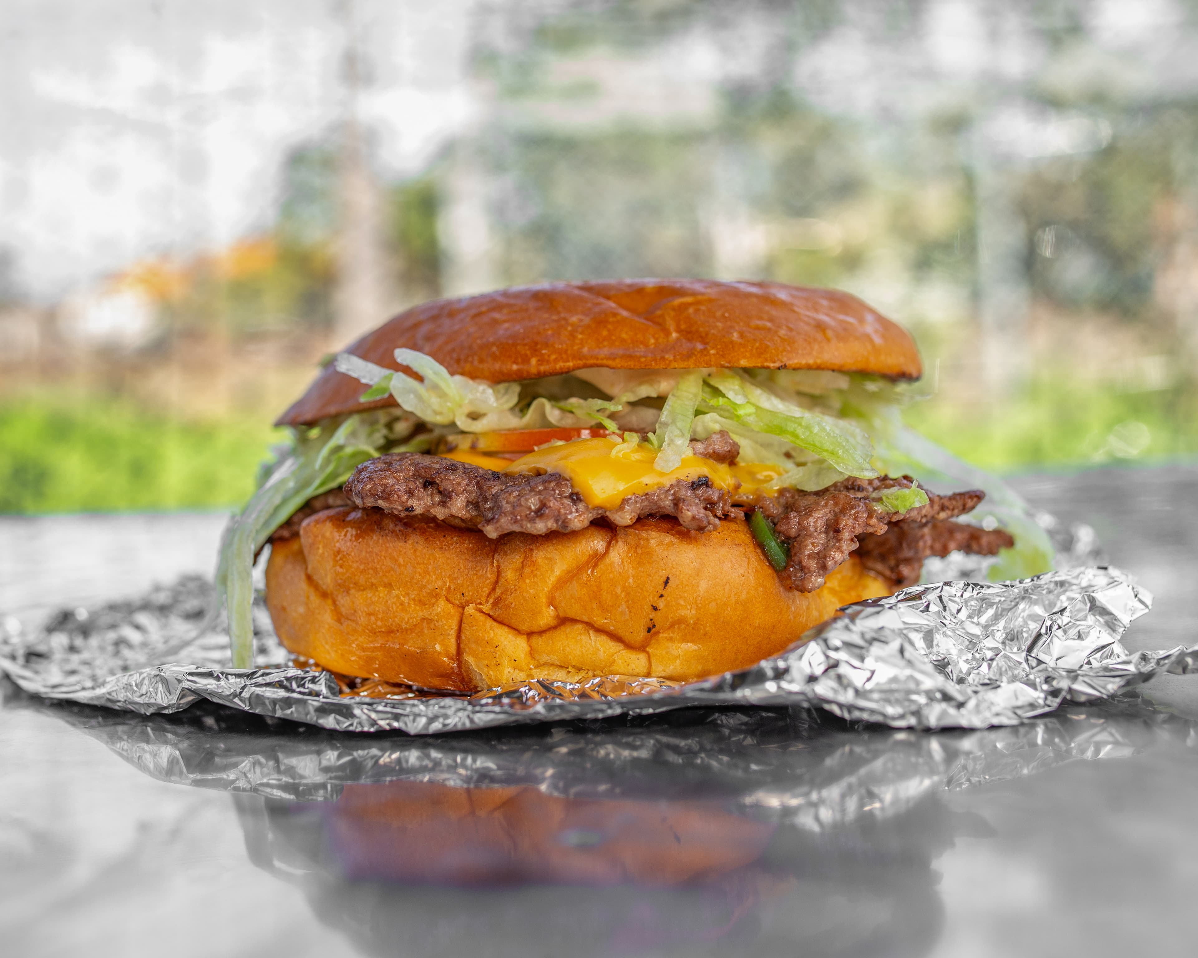 Bushy's Halal Spot burger hero